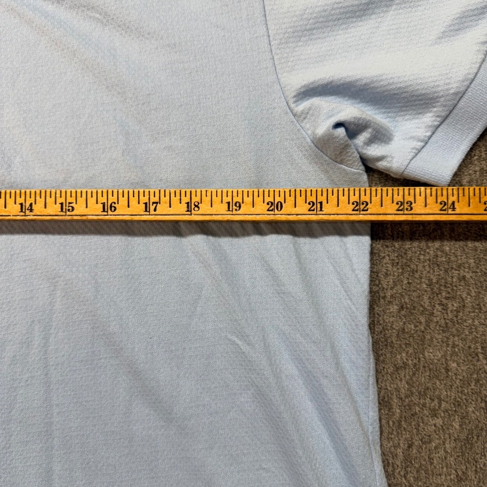 Scotch & Soda Mens XL Light Blue Textured Short Sleeve Polo Shirt 1963563 - Picture 4 of 7